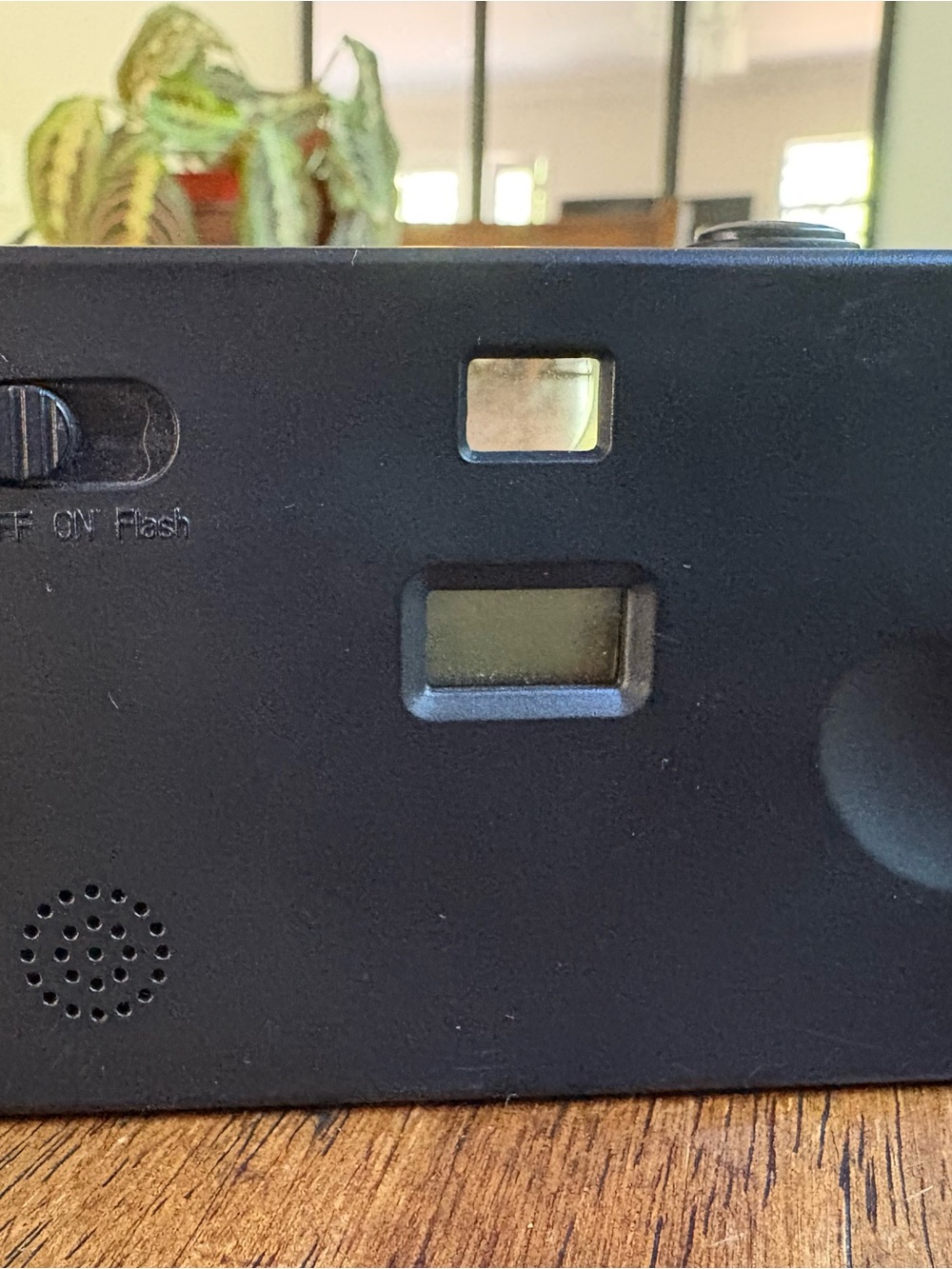 Olive Green Compact Film Camera with Built-In Flash - Picture 9 of 10